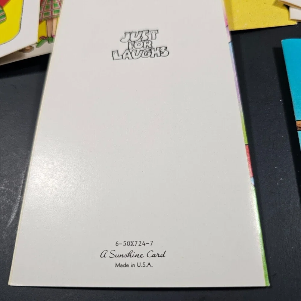 Vtg 1980s Unused Comic Greeting Cards Just for Laughs Mixed Occasions Set of 10